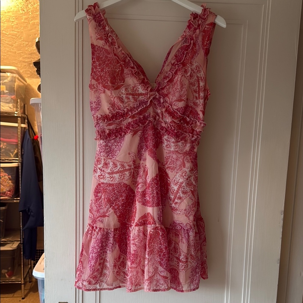 Emerald Sundae Pink Patterned Dress